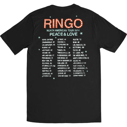 Ringo Starr Peace Rays 2014 Tour Slim Fit T-shirt Back