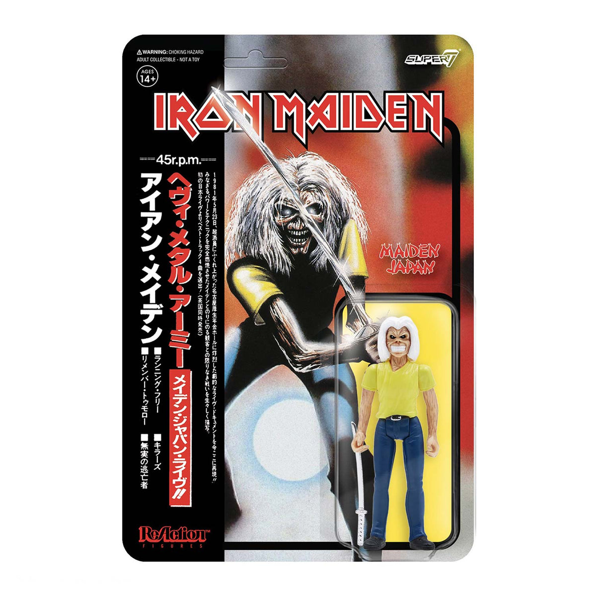 Iron Maiden Super7 Maiden Japan 3.75" ReAction Figure Action Figure Front