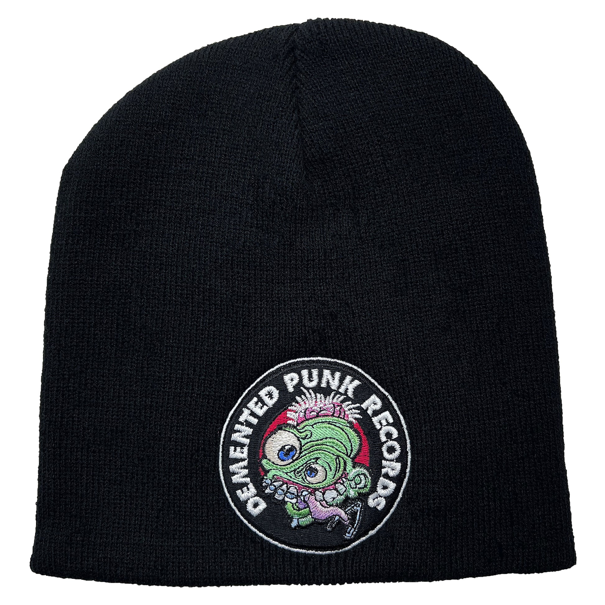 Demented Punk Records Logo Beanie Front
