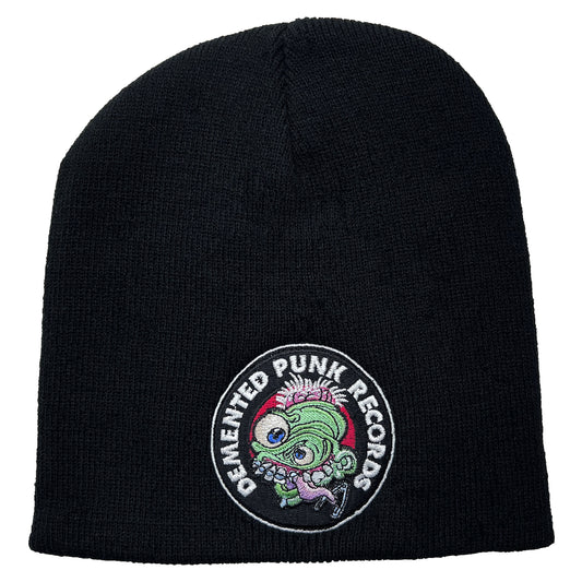 Demented Punk Records Logo Beanie Front