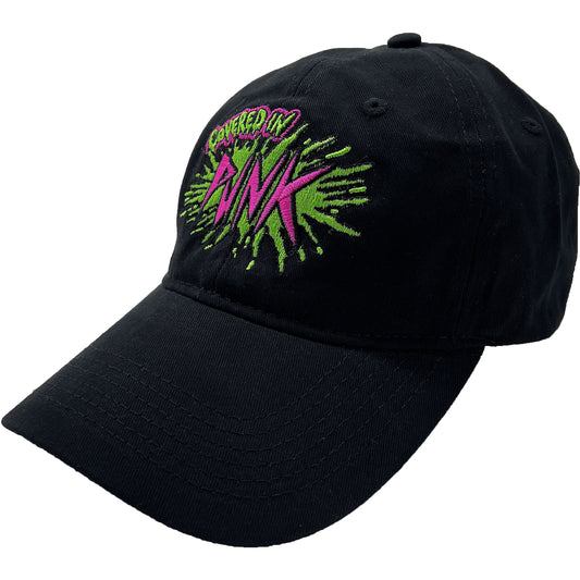 Demented Punk Records Covered In Punk Logo Dad Hat Baseball Cap Front