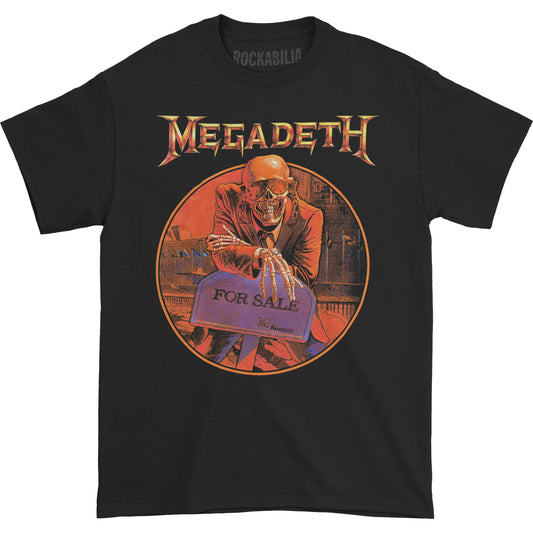 Megadeth Peace Sells... Track list (Back Print) Slim Fit T-shirt Front