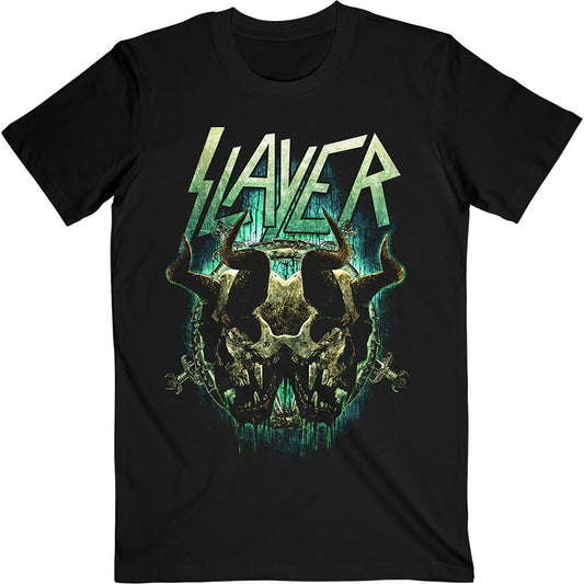 Slayer Daemonic Twin Slim Fit T-shirt Front