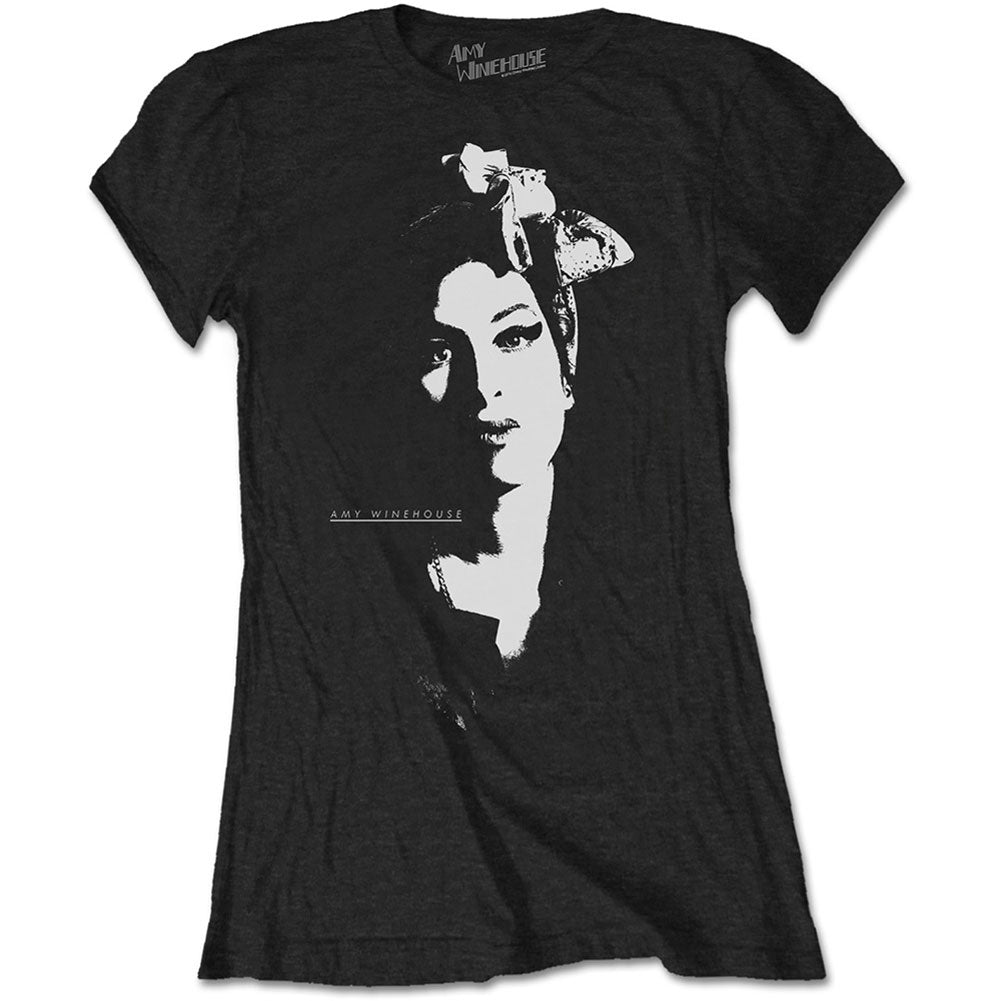 Scarf Portrait Ladies T-Shirt Junior Top