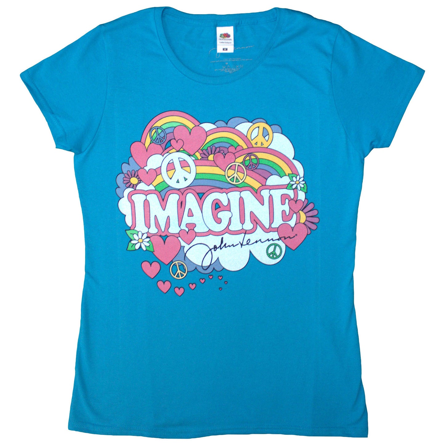 Rainbows, Love & Peace Ladies T-Shirt Junior Top