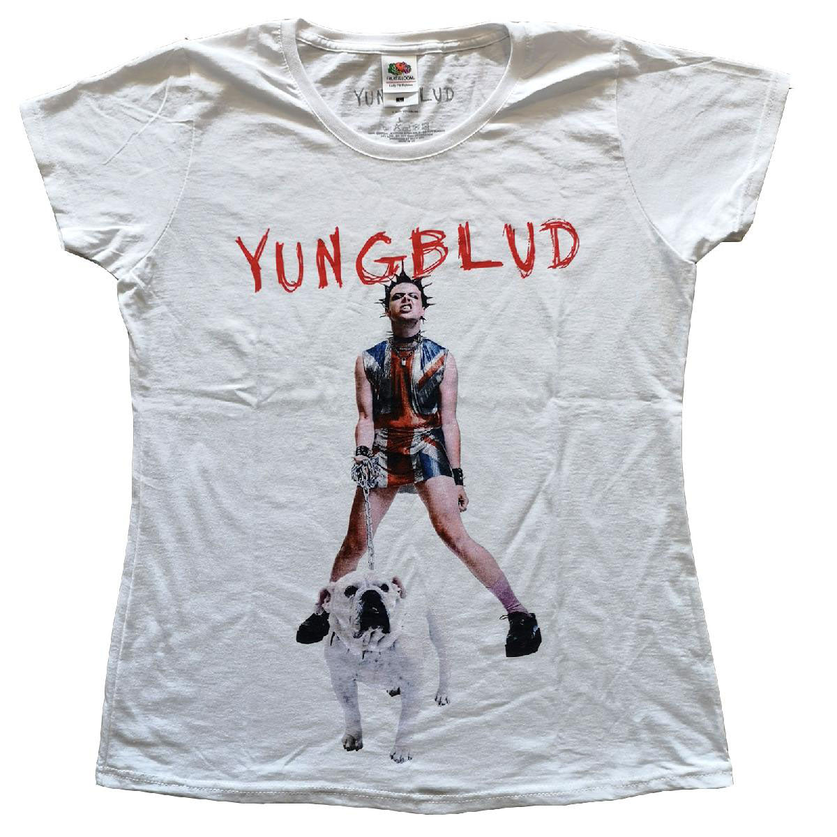 Yungblud Strawberry Lipstick Ladies T-Shirt Junior Top Front