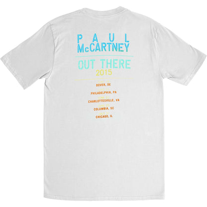 Paul Mccartney Fade Out 2015 Tour Tee Slim Fit T-shirt Back