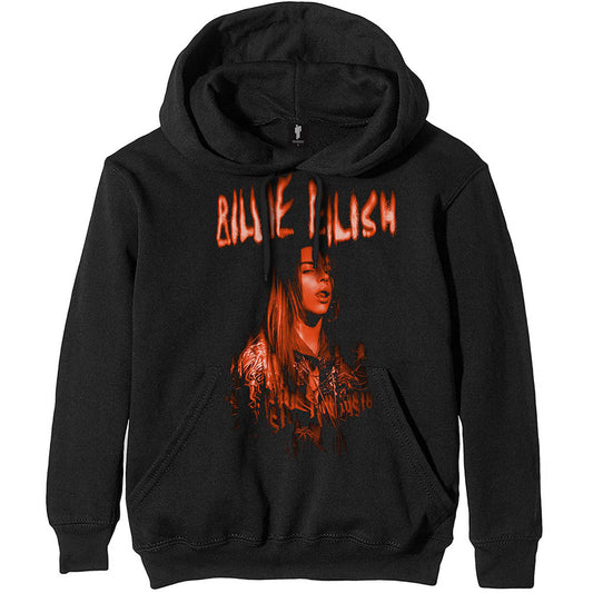 Billie Eilish Spooky Logo Hooded Sweatshirt Front