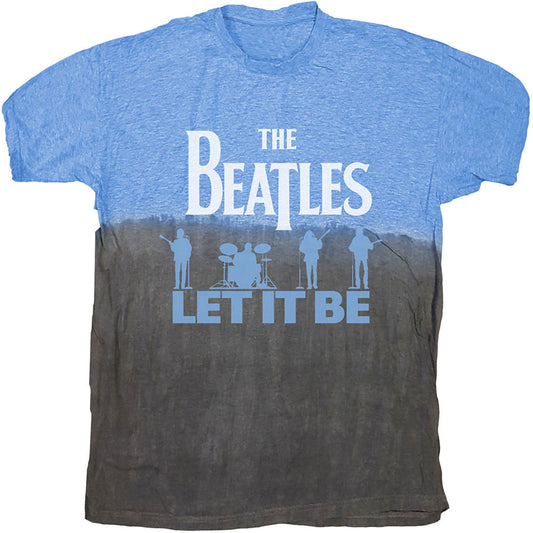 Beatles Let It Be Split (Dip-Dye) Tie Dye T-shirt Front