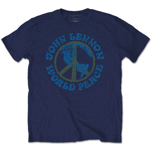 John Lennon World Peace Slim Fit T-shirt Front