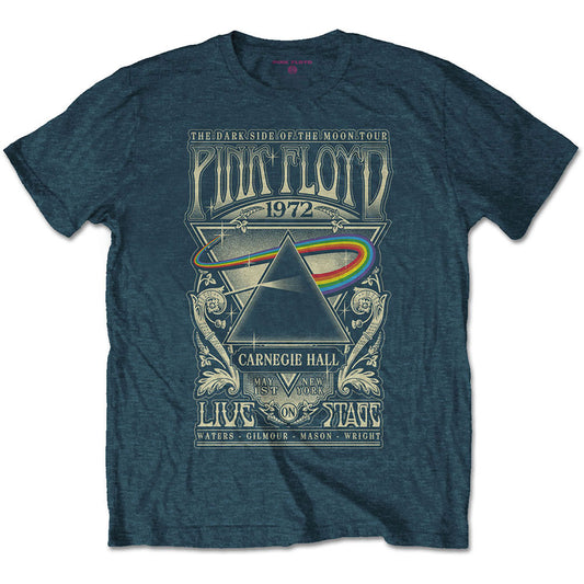 Pink Floyd Carnegie Hall Poster Slim Fit T-shirt Front