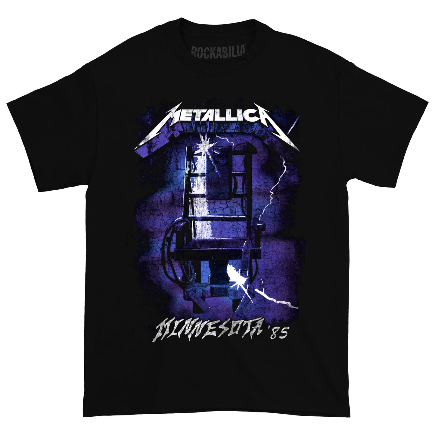 Metallica Minnesota 85 Black Tee T-shirt Front