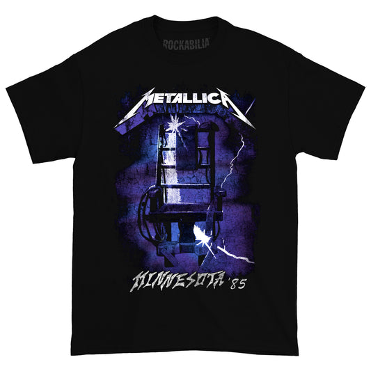 Metallica Minnesota 85 Black Tee T-shirt Front