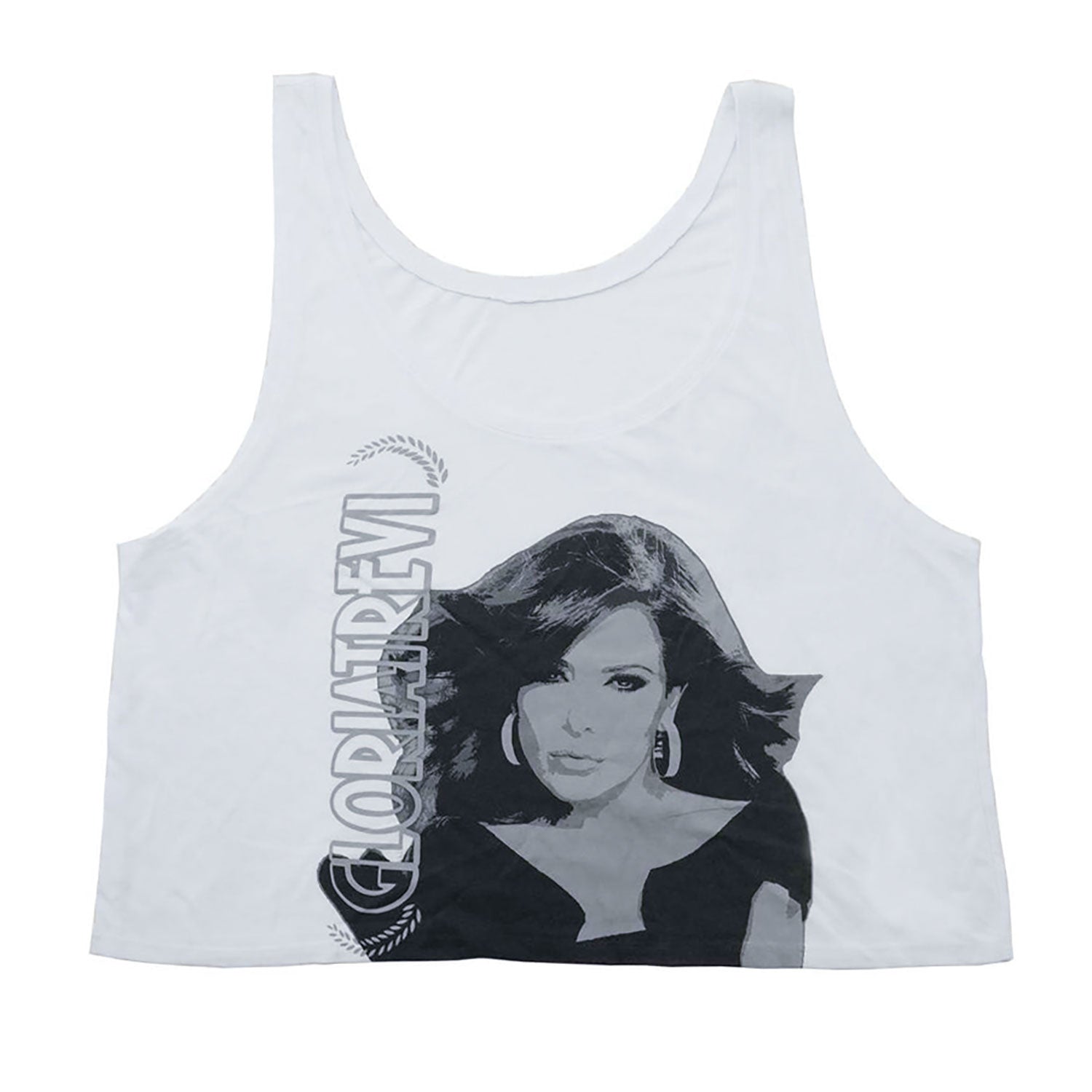 Gloria Trevi Face Portrait Crop Top Womens Tank