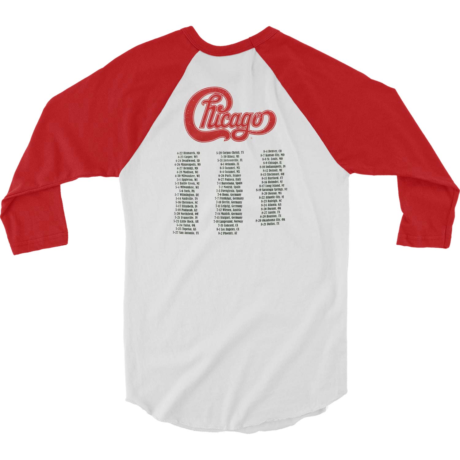 Chicago Baseball Jersey Back