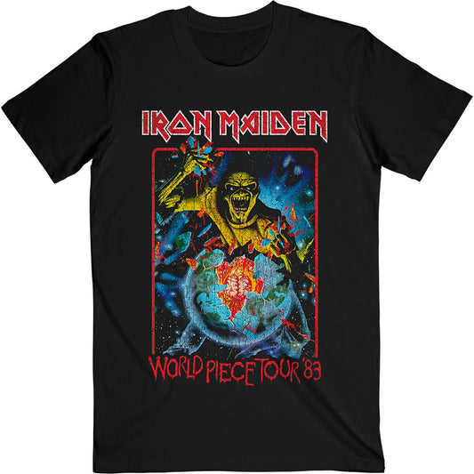 Iron Maiden World Piece Tour '84 V.1. Slim Fit T-shirt Front