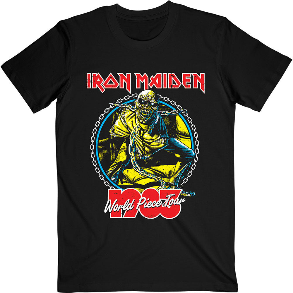 Iron Maiden World Piece Tour '83 V.2. Slim Fit T-shirt Front