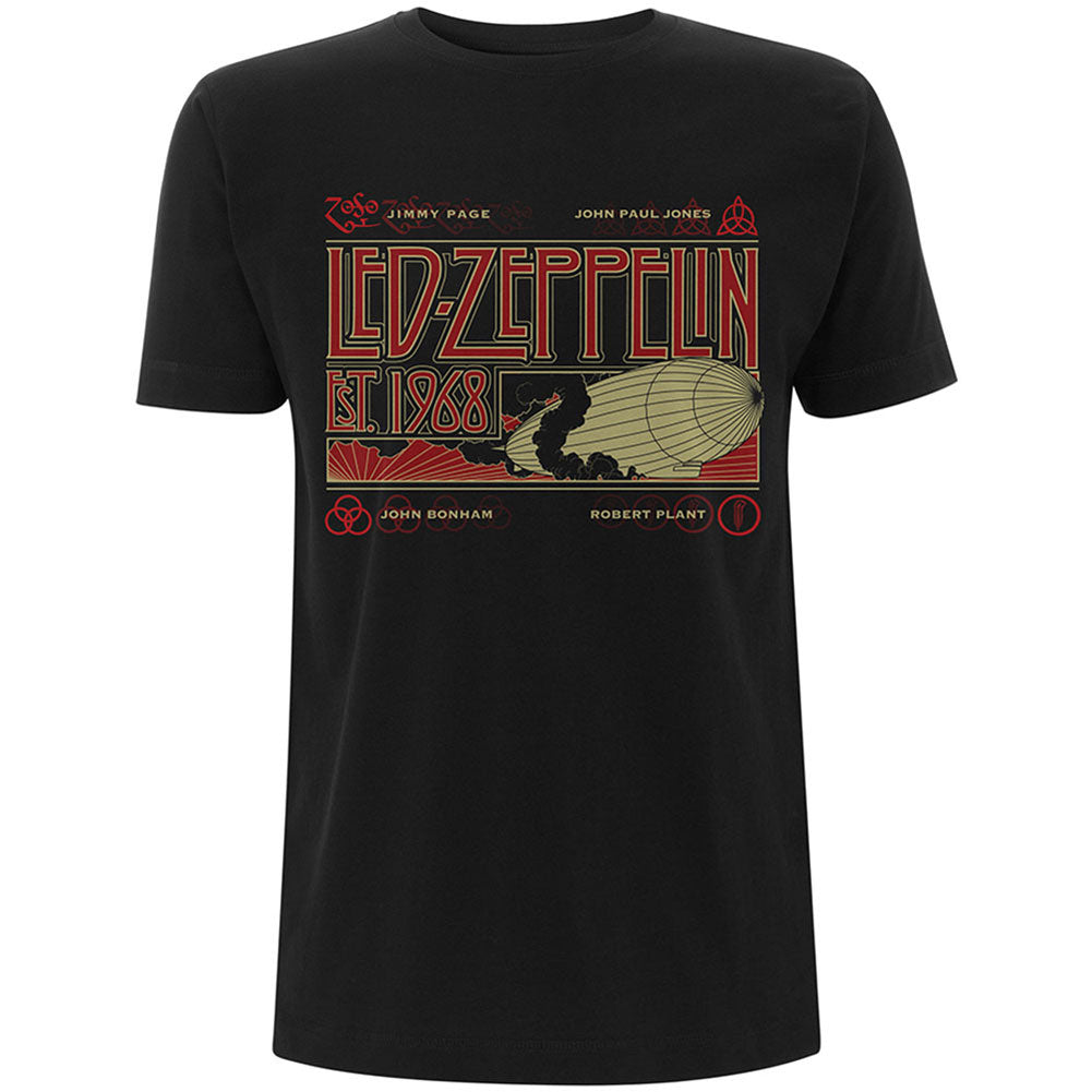 Led Zeppelin Zeppelin & Smoke Slim Fit T-shirt Front