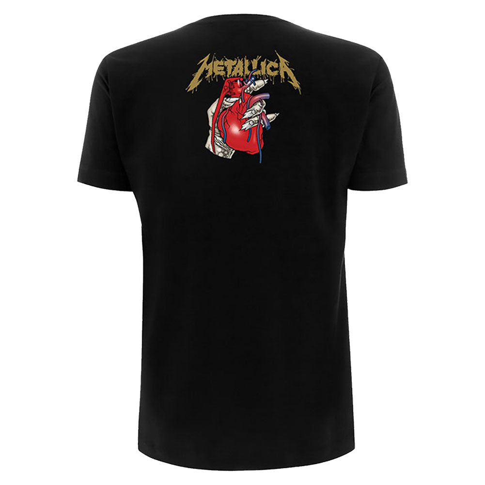 Metallica Heart Explosive (Back Print) Slim Fit T-shirt Back