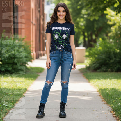 Green Mask Ladies T-Shirt Junior Top