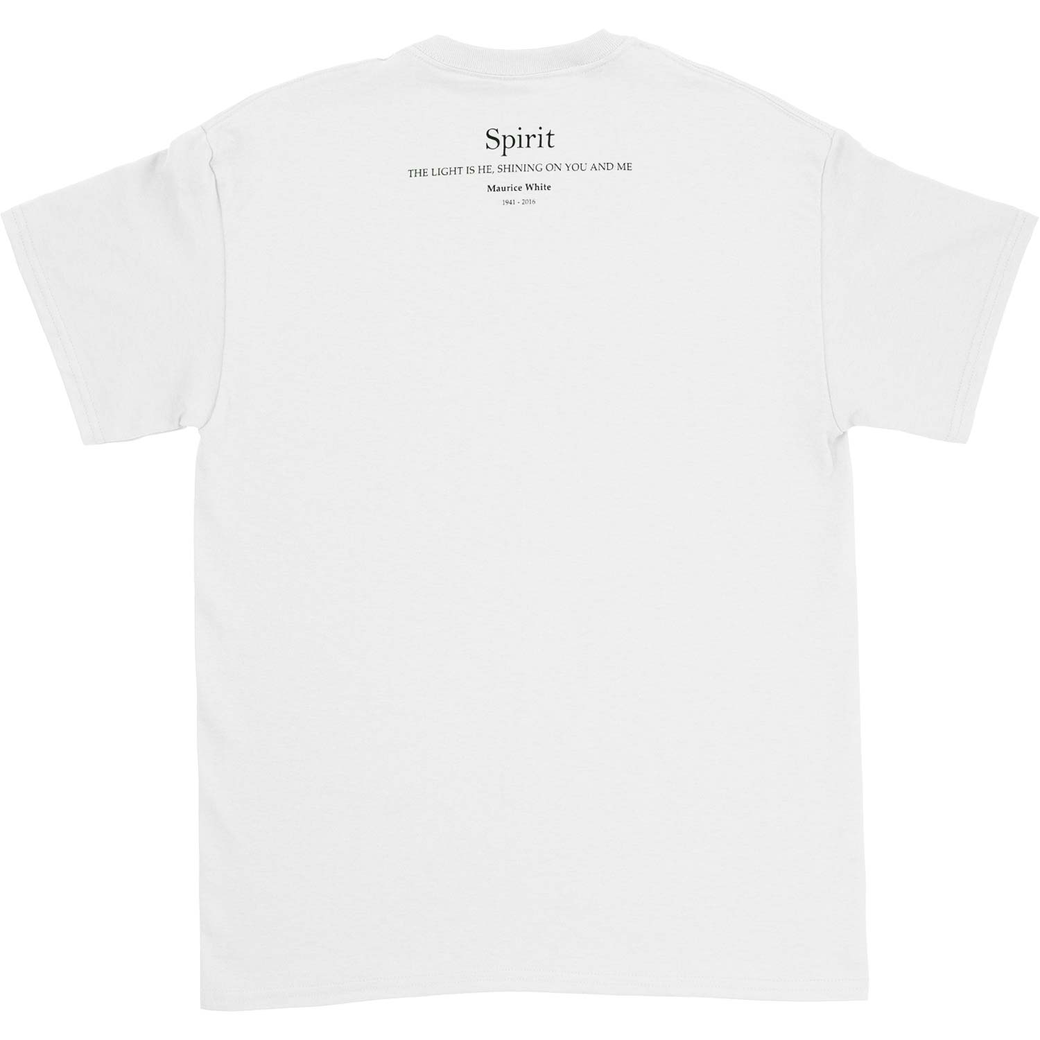 Maurice White T-shirt Back