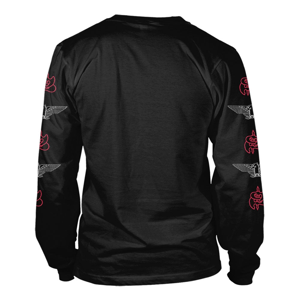Saxon Denim And Leather Long Sleeve Back