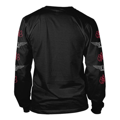 Saxon Denim And Leather Long Sleeve Back