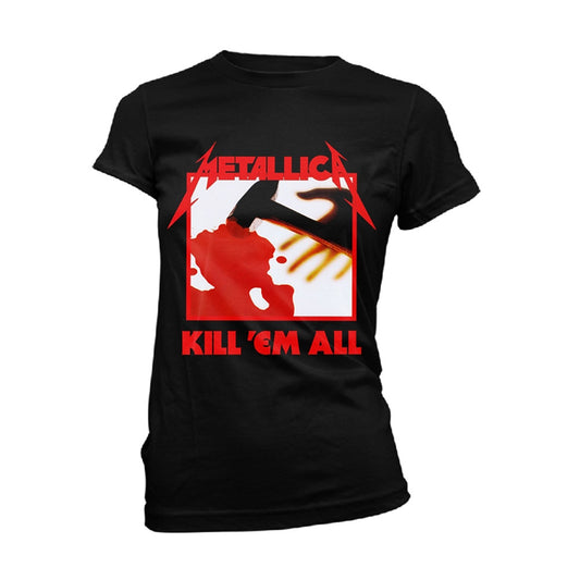 Metallica Kill Em All Tracks (black) Womens T-shirt Front