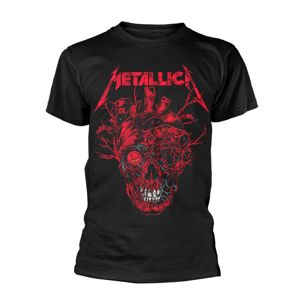Metallica Heart Skull T-shirt Front