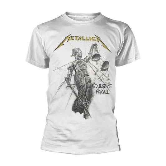Metallica And Justice For All (white) T-shirt Front