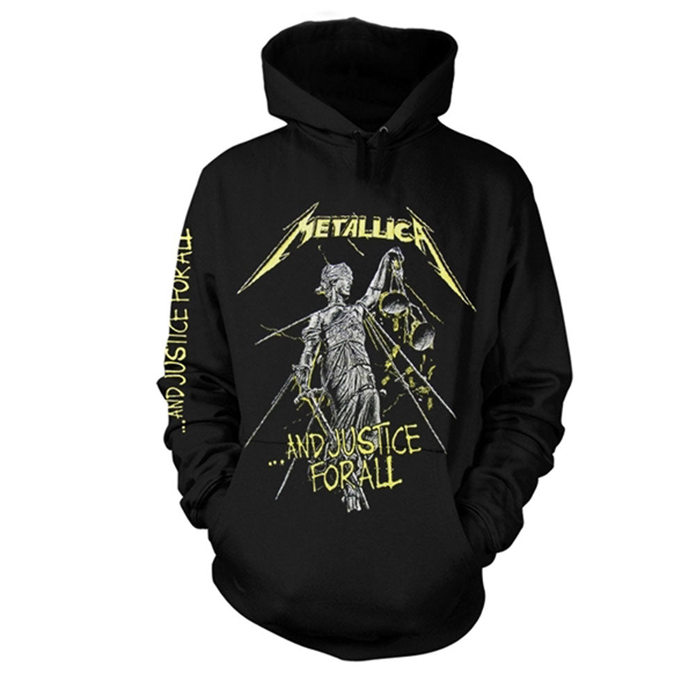 Metallica And Justice For All Tracks Hooded Sweatshirt Front