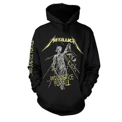 Metallica And Justice For All Tracks Hooded Sweatshirt Front