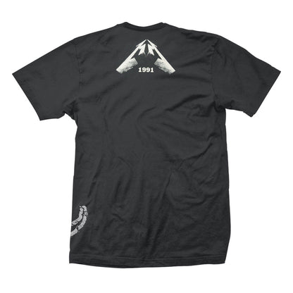 Metallica Black Album Faded (all Over) T-shirt Back