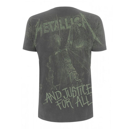 Metallica And Justice For All Neon (all Over) T-shirt Back