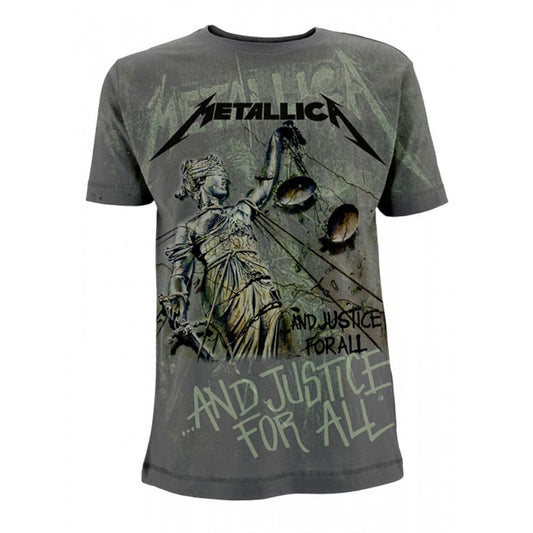Metallica And Justice For All Neon (all Over) T-shirt Front
