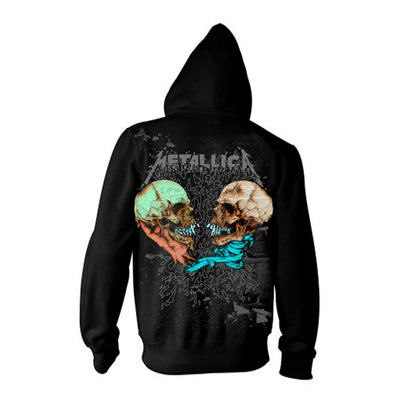 Metallica Sad But True Zippered Hooded Sweatshirt Back
