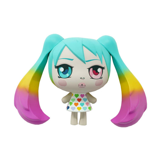 Hatsune Miku O-Miku Rainbow Colorway by Clutter Studios Vinyl Figure Front