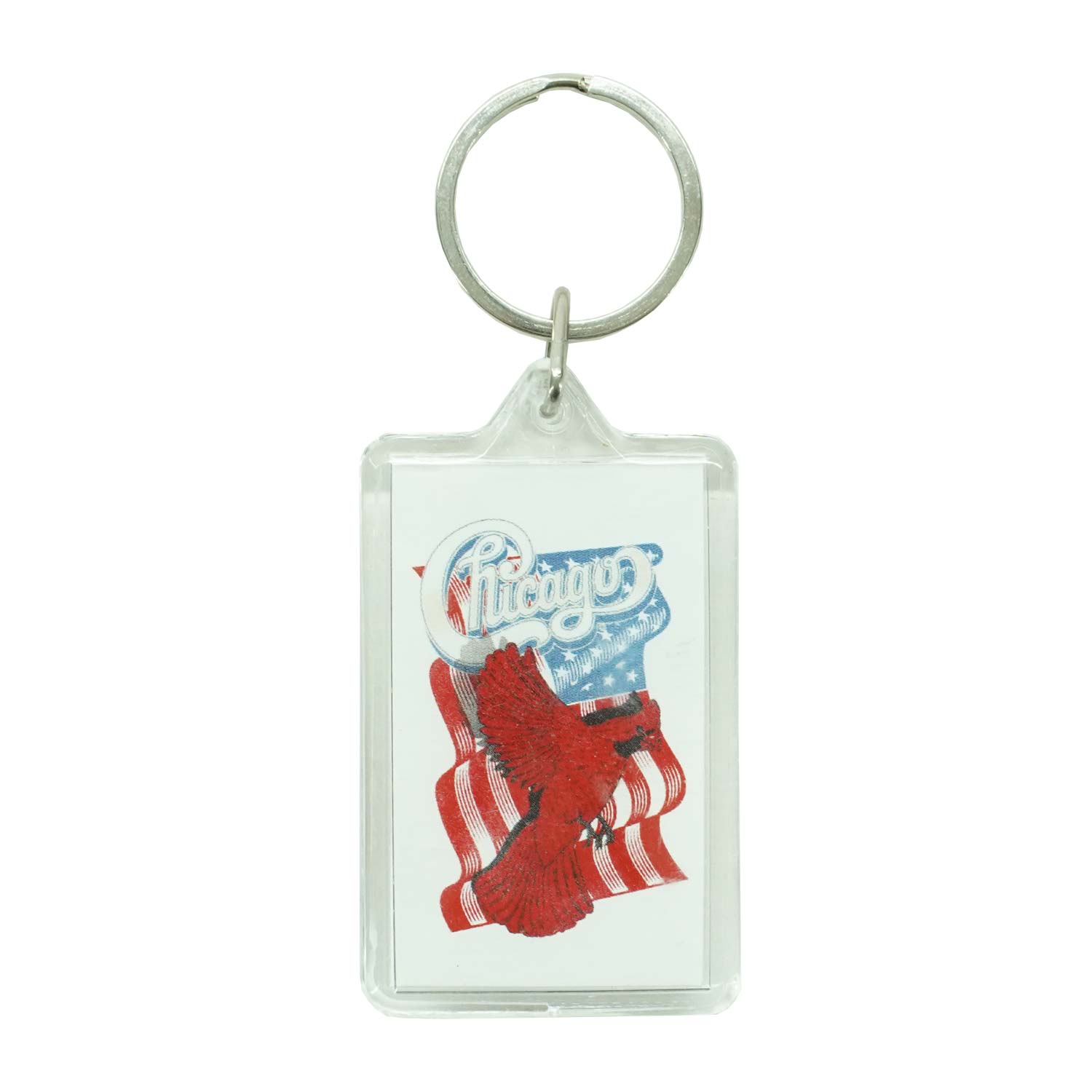 Chicago Plastic Key Chain Front