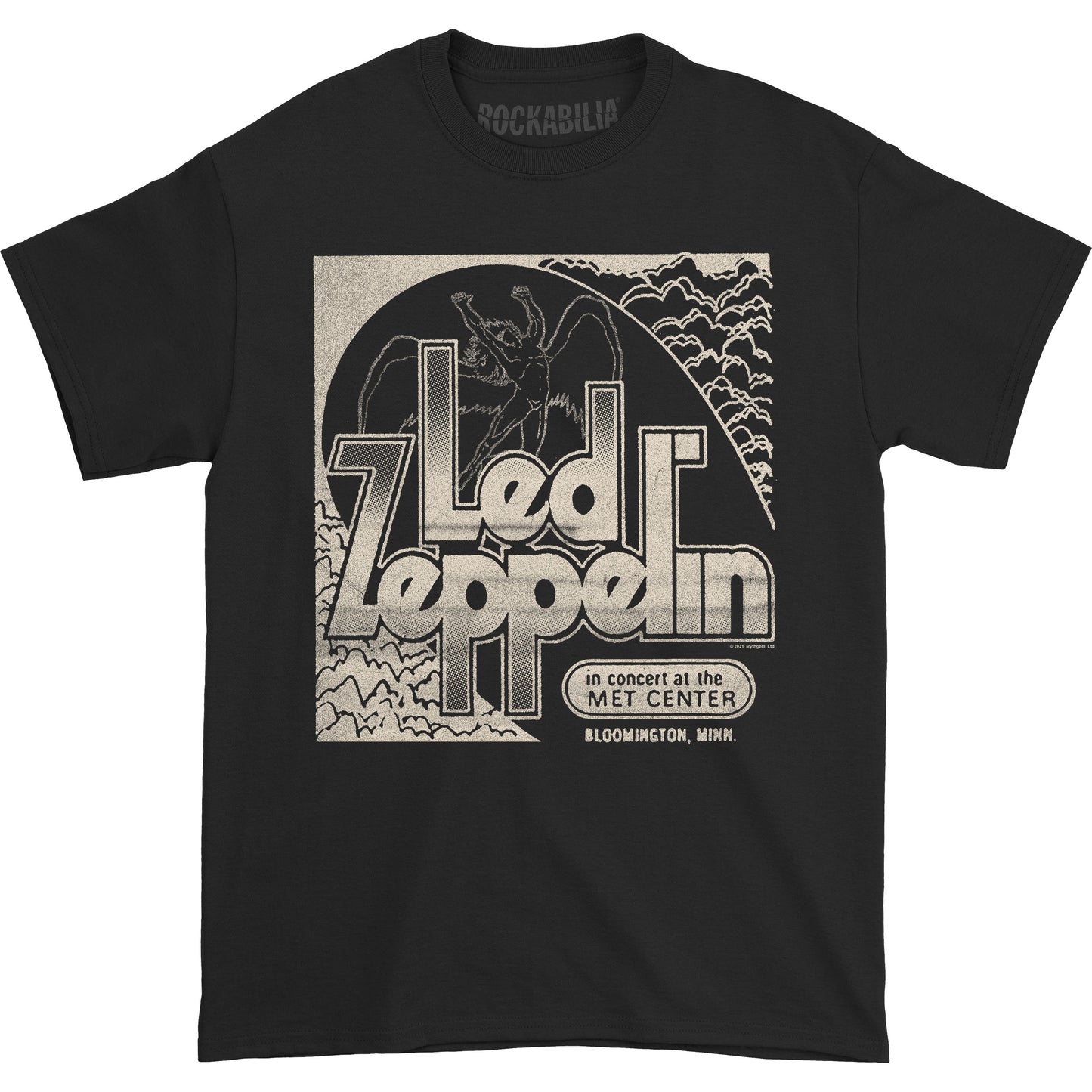 Led Zeppelin Minnesota Event Black T (Rockabilia Exclusive) T-shirt Front