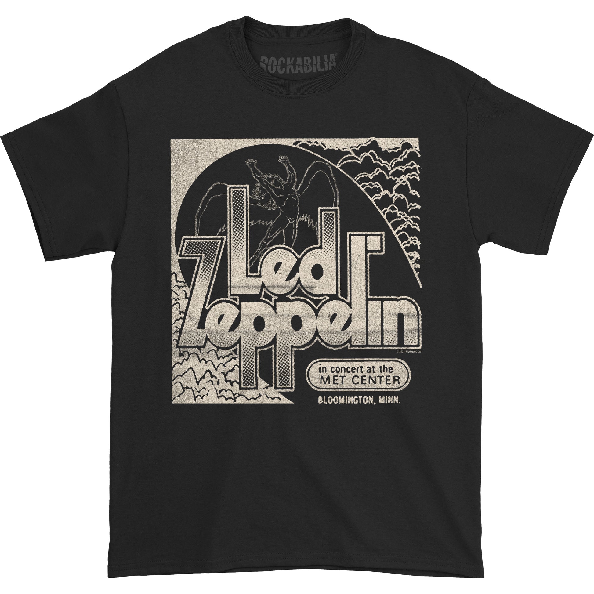 Led Zeppelin Minnesota Event Black T (Rockabilia Exclusive) T-shirt Front