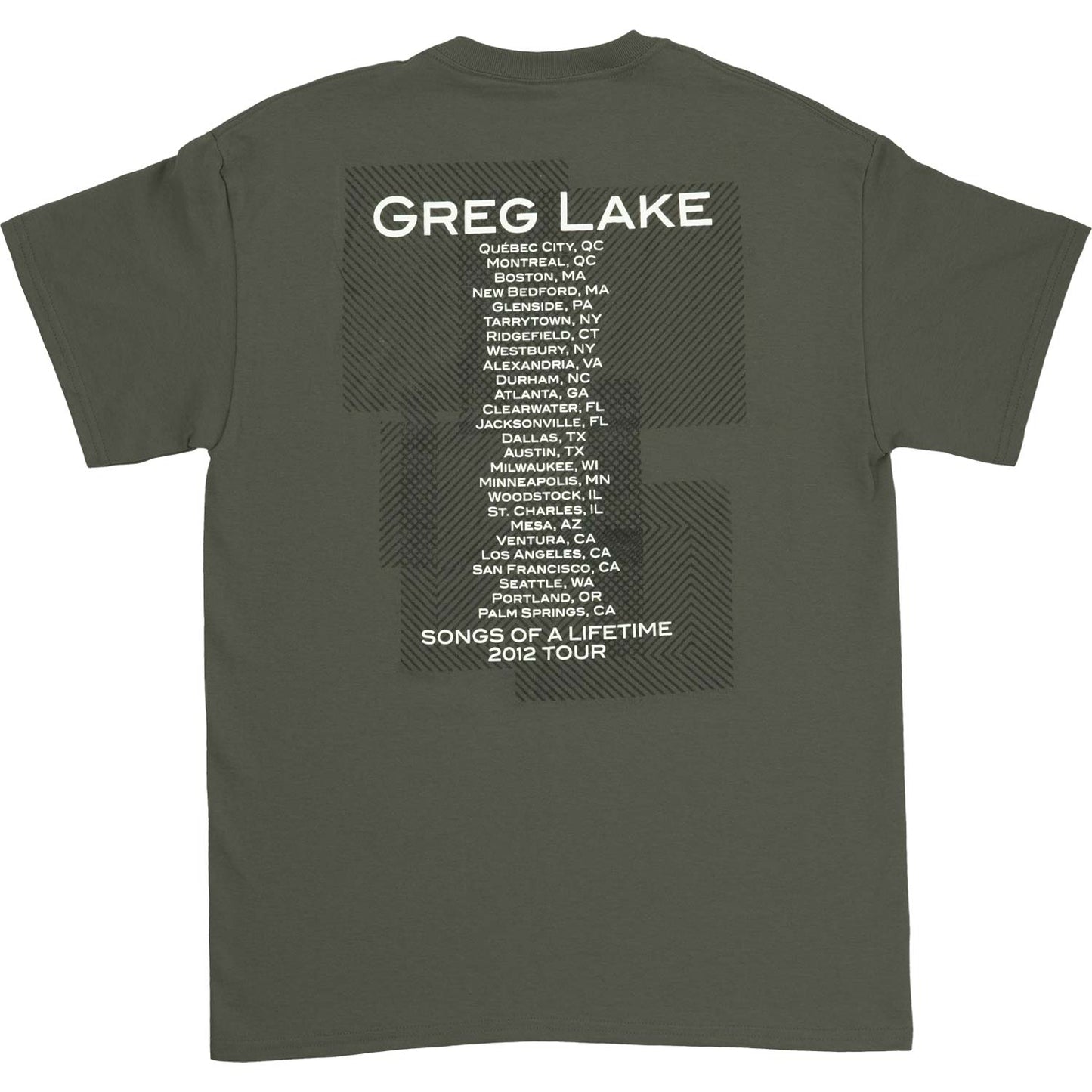 Greg Lake T-shirt Back