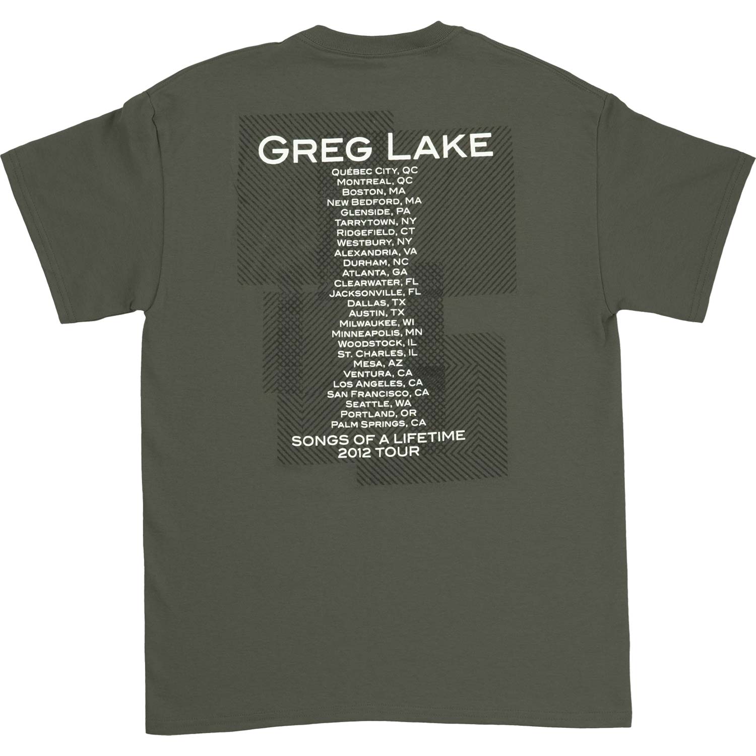 Greg Lake T-shirt Back