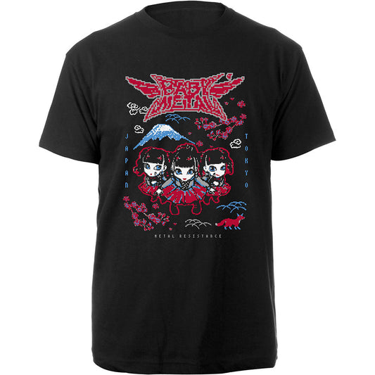 Babymetal Pixel Tokyo Slim Fit T-shirt Front