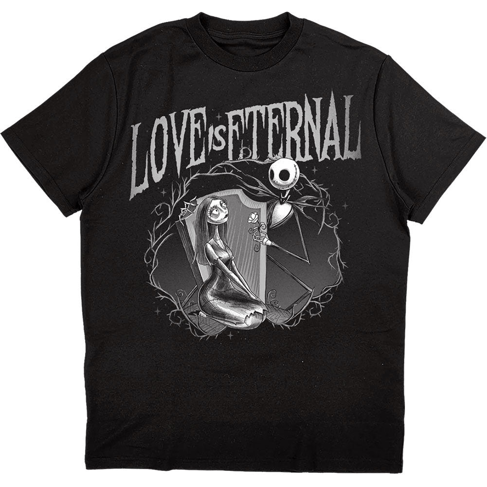 Nightmare Before Christmas Jack & Sally Love Is Eternal Slim Fit T-shirt Front