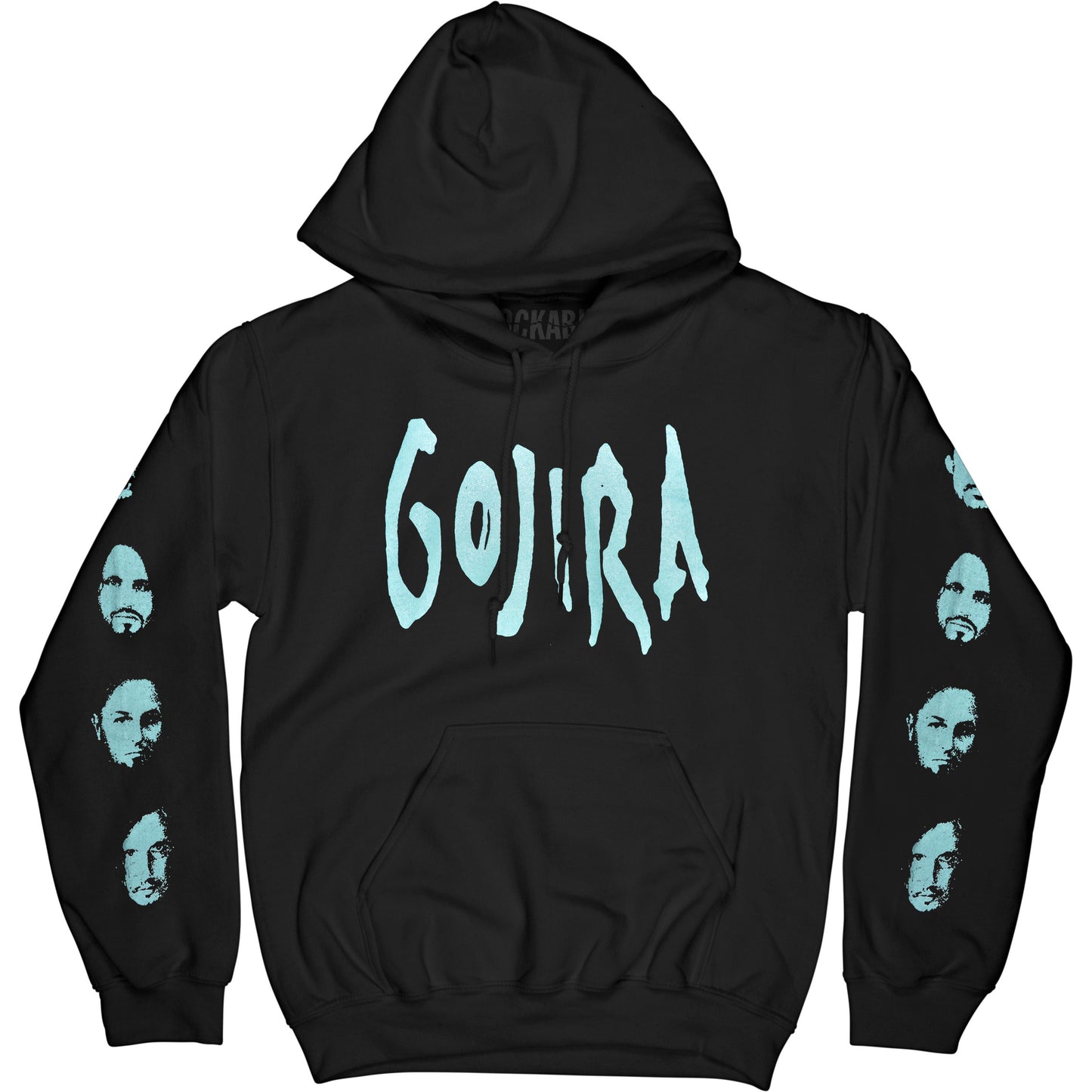 Gojira Fortitude Faces (Back & Arm Print) Hooded Sweatshirt Front