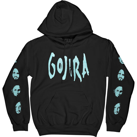 Gojira Fortitude Faces (Back & Arm Print) Hooded Sweatshirt Front