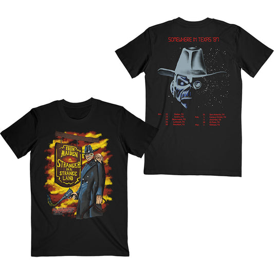 Iron Maiden Stranger In A Strange Land (Back Print) Slim Fit T-shirt Front