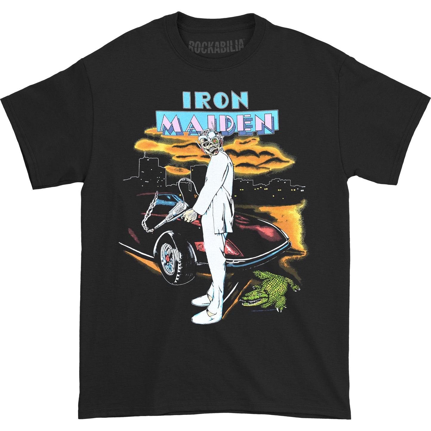Iron Maiden Vice Is Nice (Back Print) Slim Fit T-shirt Front