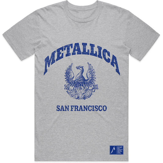 Metallica College Crest Slim Fit T-shirt Front