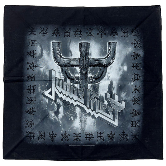 Judas Priest Logo & Fork Bandana Front